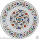 Size 30"x30" Marble Dininig Table Top Inlay Gem Mosaic Floral Home Decor H950A