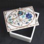 Marble Jewelry Box Marquetry Lapis Paua Shell Handmade Inlaid New Year Shopping
