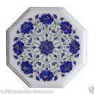 Size 12"x12" Marble End Coffee Table Top Semi Lapis Stone Mosaic Home Decor H008 Size 12"x12" Marble End Coffee Table Top Semi Lapis Stone Mosaic Home Decor H008