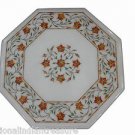 12" Marble Table Top Mosaic Inlaid Hakik Pietra Dura Handmade Home Decor Gifts