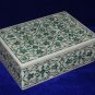 Marble Pietra Dura Malachite Rare Jewelry Box Shopping Gifts Decor New Gifts