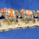 Marble Set of Two Elephant line Handmade Figurine painted Home Decor Gifts Art Marble Set of Two Elephant line Handmade Figurine painted Home Decor Gifts Art