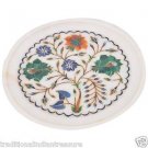 6" Decorative Marble Plate Pietra Dura Marquetry Inaid Mosaic Home Decor Gifts