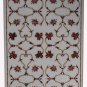 Marble Inlaid Pietra Dura Rare Table Top Carnelian Marquetry Handmade Decor