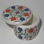 2"x2" Marble Jewelry Box Trinket Carnelian Lapis Lazuli Beautiful Home Decor Art