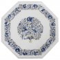 Size 18"x18" Marble Coffee Table Top Lapis Lazuli Floral Pietradure Patio Decor