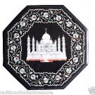 Size 18"x18" Marble End Coffee Table Top Rare Gem Tajmahal Mosaic Home Deco H001