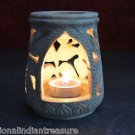 4" Marble Tea Light Candle Holder Handcarved Home Decor With Warmer Arts Gifts