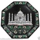 16"x 16" Marble Serving Dish Plate Tajmahal Mosaic Inlay Pietradure Home Decor 16"x 16" Marble Serving Dish Plate Tajmahal Mosaic Inlay Pietradure Home Decor