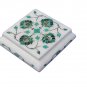 4"x4"x2" Marble Jewelry Box Trinket Malachite Pietra Dura Inlaid Home Decor Gift
