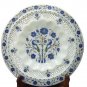 15" White Marble Plate Pietra Dura Peacock Lapis Lazuli Filigree Plate Handmade