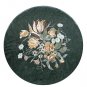30" Marble Coffee Table Top Rare Stone Inlaid Flower Marquetry Art Handmade Gift