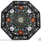 16"x 16" Marble Serving Tray Plate Mosaic Pietradure Floral Inlay Ktichen Decor 16"x 16" Marble Serving Tray Plate Mosaic Pietradure Floral Inlay Ktichen Decor