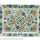9"x12" White Marble Tay Pietra Dura Inlay Handmade Fruit Tray Decor Plate Gifts 9"x12" White Marble Tay Pietra Dura Inlay Handmade Fruit Tray Decor Plate Gifts