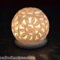 2.5" White Marble Tea Light Candle Stand Holder Handcarved Filigree Home Decor