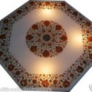 30" Marble Dining Table Top Hakik Furniture Handmade Inlaid Pietra Dura Decor