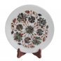 White Marble Round Serving Tray Plate Hakik Pauashell Mosaic Inlay Decor Gifts