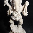 3" HINDU GOD DANCING GANESHA FINE MARBLE STATUE FIGURINE SCULPTURE WORSHIP