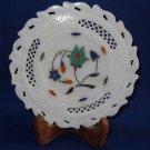 6" Decorative Marble Plate Handmade Malachite Pietra Dura Gems Home Decor Gifts