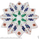 5" White Marble Dry Fruit Bowl Collectible Gifts Lapis Lazuli Pietradure Inlay 5" White Marble Dry Fruit Bowl Collectible Gifts Lapis Lazuli Pietradure Inlay