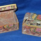 2 Marble Jewelry Box Trinket Elephant Design Hand Painted Home Decor Art Gifts 2 Marble Jewelry Box Trinket Elephant Design Hand Painted Home Decor Art Gifts