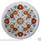 Size 1'x1' Marble End Coffee Table Top Rare Carnelian Gemstone Mosaic Decor Size 1'x1' Marble End Coffee Table Top Rare Carnelian Gemstone Mosaic Decor