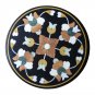 Size 18"x18" Black Marble Coffee Table Top Pietra Dura Handmade Home Decor Arts