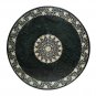 Size 48"x48" Round Dining Table Green Marble inlaid Mother of Pearl Pietra Dura