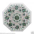 1'x1' White Marble Coffee Table Top Inlay Mosaic Marquetry 1'x1' White Marble Coffee Table Top Inlay Mosaic Marquetry