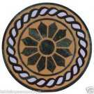 Size 2'x2' Black Marble Corner Coffee Table Top Inlay Marquetry Christmas Decor