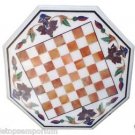 Size 30"x30" Marble Coffee Chess Table Top Hakik Inlay Marquetry Art Garden Deco