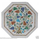 Size 1'x1' Marble Center Coffee Table Top Rare Inlay Mosaic Grapes Art Decor Size 1'x1' Marble Center Coffee Table Top Rare Inlay Mosaic Grapes Art Decor