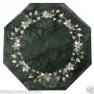 Size 1'x1' Marble Coffee Table Top Handmade Semi Pricious Home Decor Art