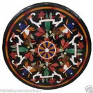 Size 2'x2' Marble Coffee Table Top Inlaid Pietradure Mosaic Elephant Decor Art