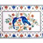 Size 2'x3' Marble Dining Table Top Birds Inlay Handmade Inlay Mosaic Floral Art