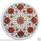 Size 12"x12" Marble Handmade Side Table Top Inlay Pietra Dura Italian Art Home