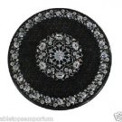 17" Black Marble Table Top Side Coffee Paua Shell Pietradura Home Decor New Arts 17" Black Marble Table Top Side Coffee Paua Shell Pietradura Home Decor New Arts