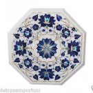 Size 1'x1' Marble Side Table Top Inlay Handmade Lapis Lazuli Decor Christmas Art Size 1'x1' Marble Side Table Top Inlay Handmade Lapis Lazuli Decor Christmas Art