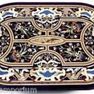 Size 2.5'x5' Marble Center Dining Table Top Mosaic Pietradure Inlaid Home Decor Size 2.5'x5' Marble Center Dining Table Top Mosaic Pietradure Inlaid Home Decor