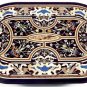 Size 2.5'x5' Marble Center Dining Table Top Mosaic Pietradure Inlaid Home Decor