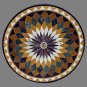 36" Pietra Dura Inlaid Handmade Black Marble Table Top Opal Design Home Decor