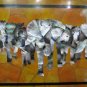 Size 4'x2' Marble Dining Table Top Ebalone Gem Elephant Mosaic Home Decor