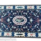 Size 4'x2' Marble Corner Dining Side Table Top Pietradure Mosaic Inlay Home Deco Size 4'x2' Marble Corner Dining Side Table Top Pietradure Mosaic Inlay Home Deco