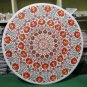 30" White Marble Hakik Floral High Quality Pietra Dura Inaid Mosaic Home Decor