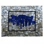 Size 4'x2' Marble Dining Table Top Mother of Pearl Lapis Elephant Art Decor Art