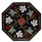 Size 18"x18" Marble Coffee Table Top Pietradure Mosaic Inlay Floral Art Decor
