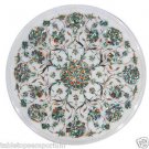 Size 1'x1' Marble End Coffee Table Top Inlay Pauashell Mosaic Floral Decor Size 1'x1' Marble End Coffee Table Top Inlay Pauashell Mosaic Floral Decor
