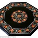 18" Black Marble Coffee Side Table Top Mosaic Carnelian Inlay Mosaic Patio Decor 18" Black Marble Coffee Side Table Top Mosaic Carnelian Inlay Mosaic Patio Decor