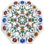 Size 2'x2' White Marble Center Side Coffee Table Top Inlay Marquetry Mosaic Deco