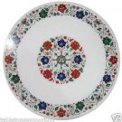Size 2'x2' Marble Round Coffee Table Top Inlay Floral Home Decor Christmas Gifts